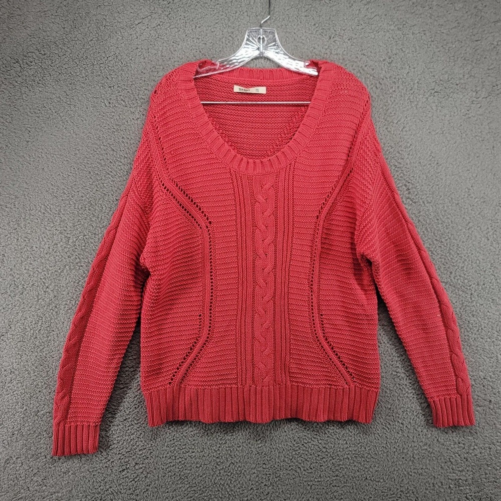 Old Navy sweater women's XL cable knit‎ red pullover long sleeve sweater Dolman